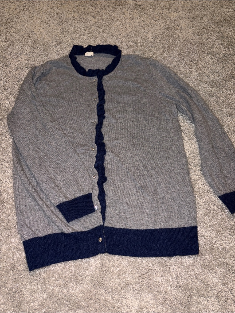 J. Crew Wool/Cashmere Blend Cardigan Sweater Size M